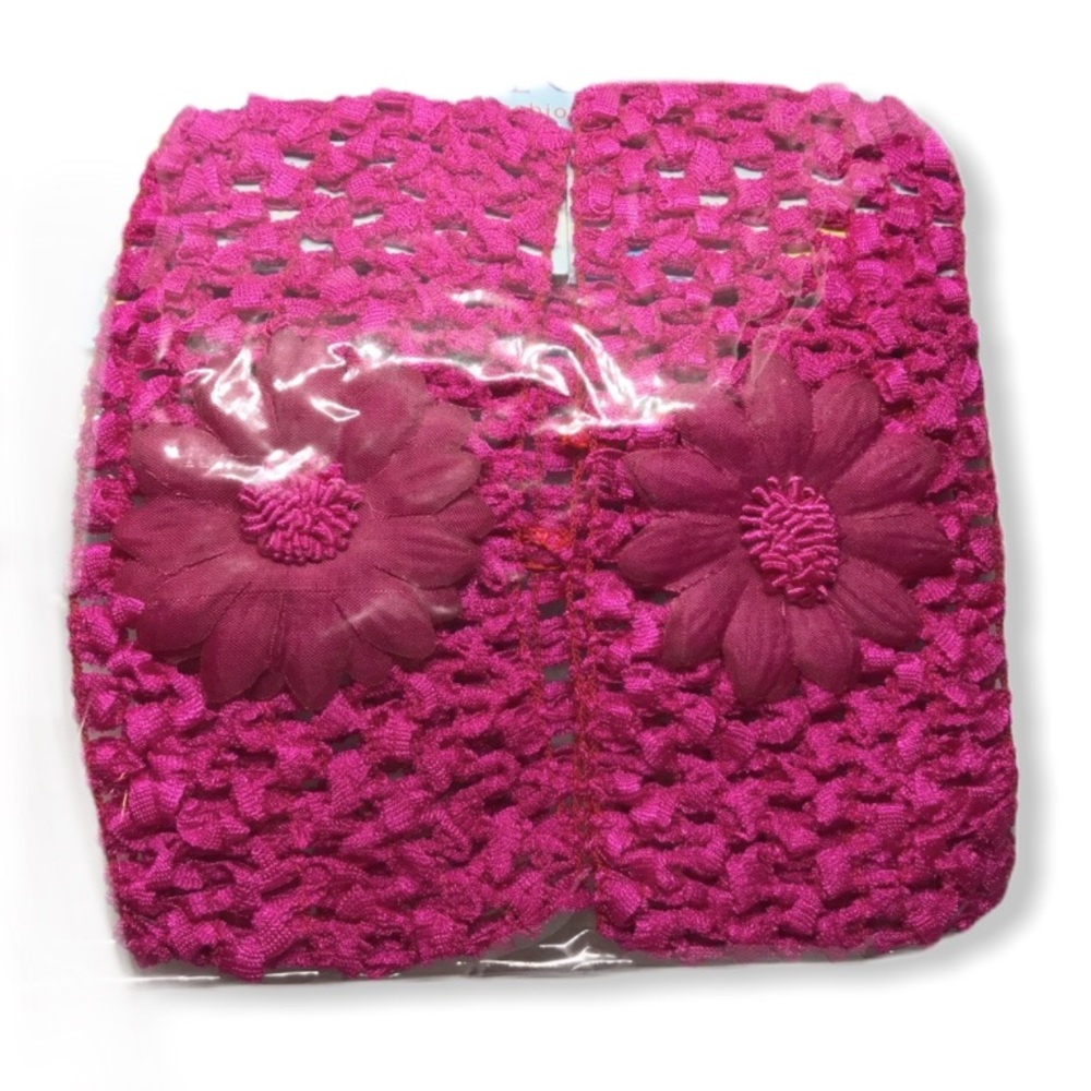 Vintage 80s 90s Cute Hair accessories 2 pack with Floral accent kidcore twee